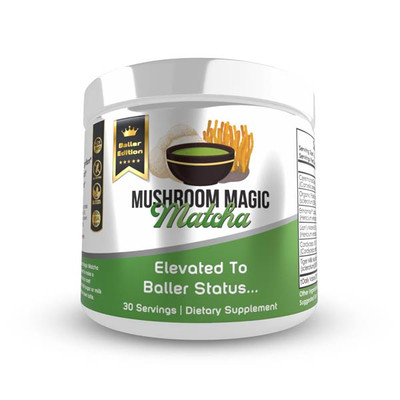 Mushroom Magic Matcha Baller Edition Powder Blend